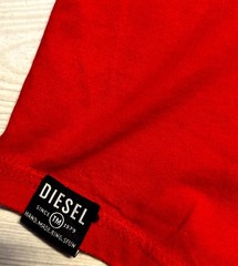 Diesel T Shirt Mens 2XL Red Cotton T-Diegor Graphic Casual Short Sleeve Pullover
