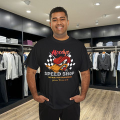 Personalized Hot Rod Garage Speed Shop Hot Rod Duck T-Shirts