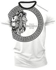 Men’s Bucheli T Shirt,Italian Style,Cotton,Slim Fit,Stretch S M….A5.