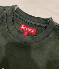 SUPREME T-Shirt OVERPRINT BOX LOGO S/S Top SS24 Green MEDIUM 100% COTTON