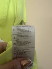 Carhartt Hi-Vis Short Sleeve Pocket T-shirt Men L Loose Fit Neon Yellow