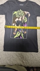 Dragon Ball Super Broly Graphic Print Crew Neck Tee Gray Mens S Cotton Regular