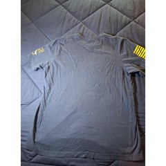 Grunt Style Salty Navy Blue Graphic T-Shirt Mens XL Patriotic Anchor Yellow Logo