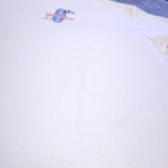 Vtg 90s Planet Hollywood Waikiki Beach Hawaii XL Shirt White Surf Stars Made USA