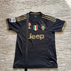 Adidas Juventus Jeep Jersey Black Men’s Small Climacool Soccer Football Gold MLS