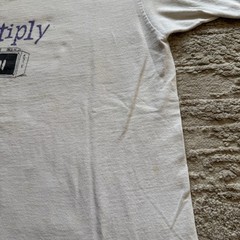 Vintage 90s Tech promo Be Fruitful Multiply Request Television TV Mens XL USA