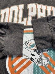 Miami Dolphins Long Sleeve Shirt Large Gray NFL GameDay Couture