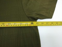Stacy Adams Shirt Mens 2XL Olive Green V-Neck Textured Knit Short Sleeve Casual