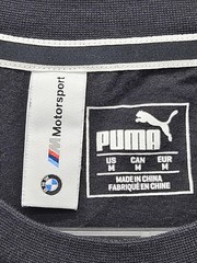 PUMA BMW Motorsport Shirt Mens Medium Black Graphic Racing Logo Cotton Jersey