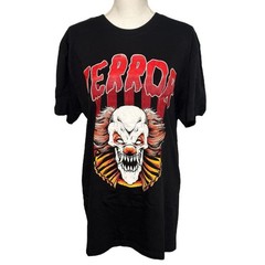 Brooklyn Vertical Boutique Terror Clown Black Unisex Graphic T-shirt NWOT