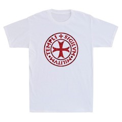 Knights Templar T-Shirt Seal Of The Temple Cross Medieval Crusader Men’s T-shirt