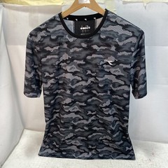Diadora New Camo Black T-shirt Med Soccer Football Ultras Casuals Italy