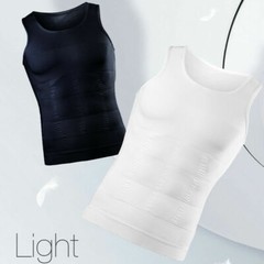 Men’s Fashion Compression T-Shirt Body Shaper Crew Neck Muscle Workout Tank Top