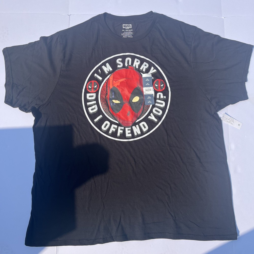 Deadpool New Adult T-Shirt – Marvel Center of I’m Sorry Did I Offend You?