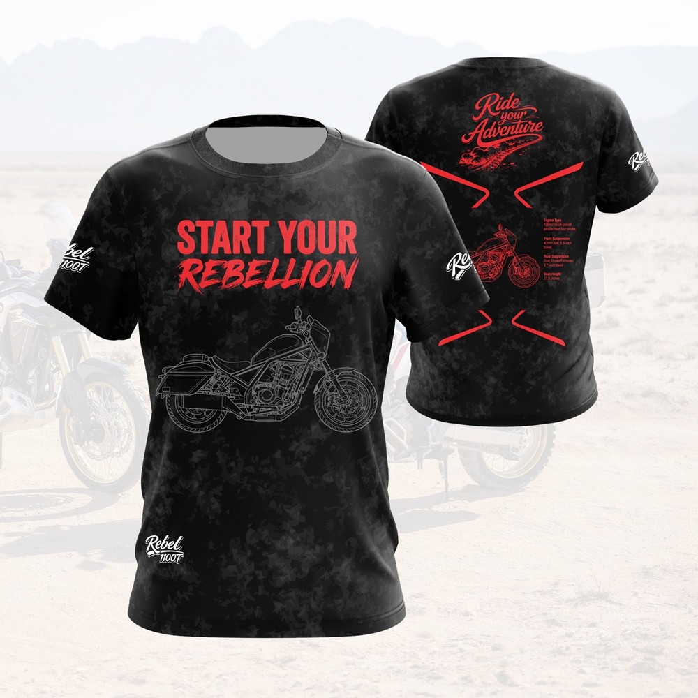 Motorcycle T-shirt / Moto Gift For Honda Rebel 1100T Biker / Streetwear