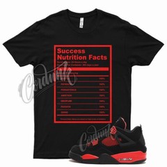 Black SUCCESS T Shirt for Air J1 4 Red Thunder Gym Varsity Iconic 1 14