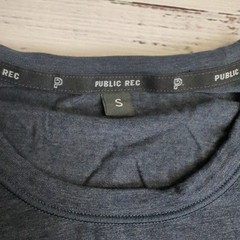 Public Rec Go To Long Sleeve Shirt Blue Heather Navy Pullover Men’s Size Small