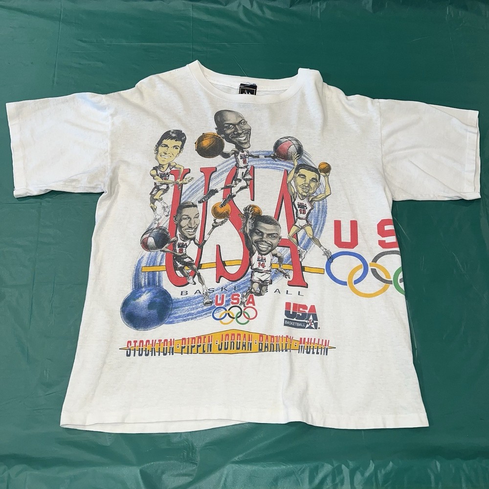 Rare Vintage 1992 USA Dream Team AOP Size Large