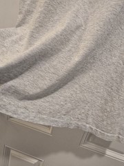 Hanes Heavyweight Cotton Shirt XXL Gray Blank Single-Stitch