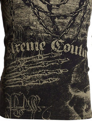 Xtreme Couture AFFLICTION Men’s Long Sleeve T-Shirt KILLER Crewneck Skull Tattoo
