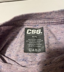 Lot 2 CSG men’s T Shirts heathered Purple & Floral Leaf Print summer Size XL