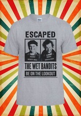 The Wet Bandits Escaped Be On Lookout Men Women Unisex Baseball T Shirt Top 3005