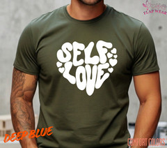 Unisex Self Love Retro Heart T shirt Men T shirt Women valanity Romantic
