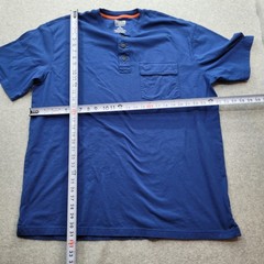 Duluth Trading Men’s XL Blue 1/4 Buttons T-Shirt