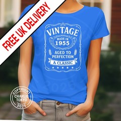Mens 70th Birthday T Shirt 1945 Any Age any Year 40th 21st 30th 70th Gift Ladies
