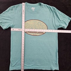 Paulina Lake Oregon Blue Short Sleeve Tri-Blend T-Shirt Men’s M