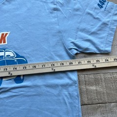 Plymouth Road Runner GTX T Shirt Mens L Blue Six Pack 440 Mopar Muscle Car NWT