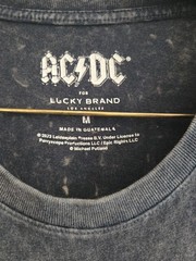 Lucky Brand AC/DC Graphic Tee T-Shirt Men’s Size Medium Rock Dark Slate