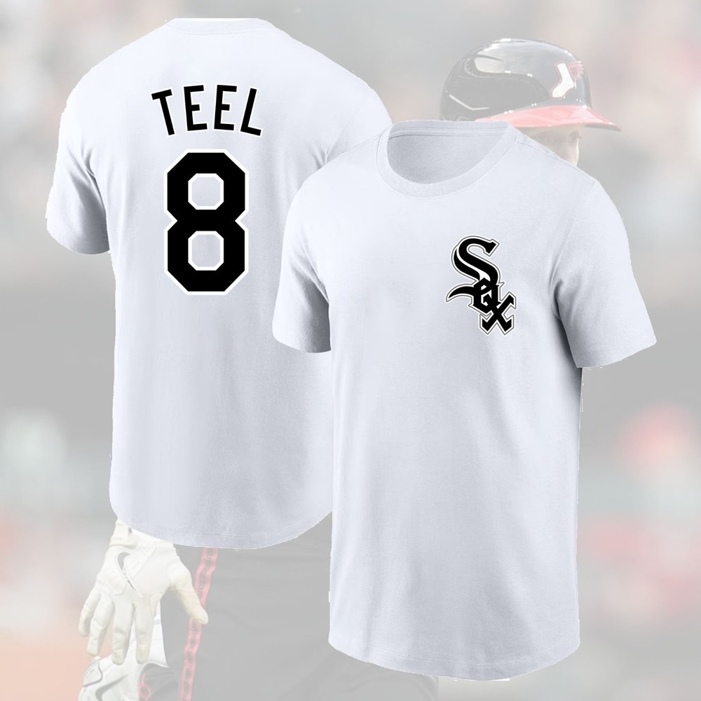 SALE OFF – Kyle Teel #8 Chicago White Sox 2025 Name & Number For Fans