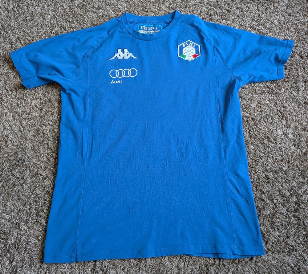 Kappa Fisi Equipment Italia Audi Blue Logo Shirt Men’s XXL