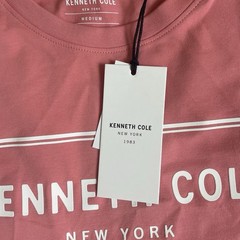 Kenneth Cole Graphic Tee shirt Men’s medium Raised Logo Color Lantana | NEW