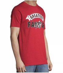 Way To Celebrate Fathers Day Size 3XL(54-56) Red Graphic Greatest Farter T-Shirt
