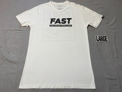 FASTHOUSE – Men’s Short Sleeve – L – LARGE – WHITE – FAST HOUSE F/H Fast Cycles
