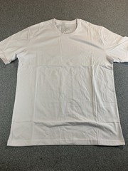 Five To Wear T-Shirt Men XL White Cotton Short Sleeve Crew Neck Summer Tee G