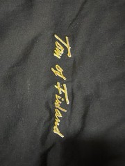 Tom of Finland Men’s Black Crew Neck Short Sleeve Embroidered Logo T-Shirt L