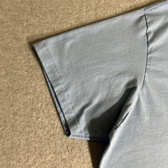 Vintage 60’s/70’s Plain Baby Blue 50/50 Cotton Poly Blend T-Shirt XL Blank