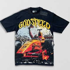 NEW Godspeed “F1” Men’s Graphic Black T-Shirt High-Quality Heavyweight Small-XL