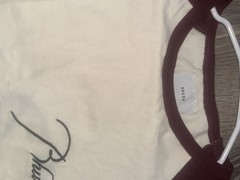 RHUDE Cream Maroon Color MENS T-Shirt Size Large