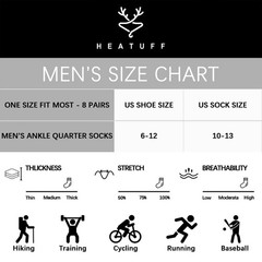 Men’s Ankle Athletic Socks Quarter Cushion Moisture Wicking Running Sports Wo…