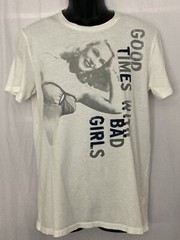 Good Times With Bad Girls American Eagle Mens Graphic Tshirt Medium White