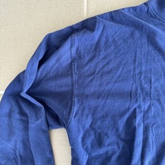 Gulf Traders Mens XL Navy Blue Mock Neck Long Sleeve 100% Cotton Shirt 90s
