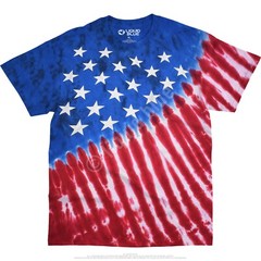 USA FLAG-STARS & STRIPES-Tie Dye T-SHIRT- S-M-L-XL-2X,3X-4X-5X-6X-Yth S-M-L-XL