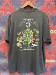 Vintage Military Contingency Training Graphic T Shirt Screen Stars XL 90s