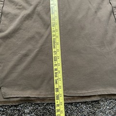 REINDEE LUSION Techwear Shirt Men XL Brown Panel Gorpcore Asymmetric Tee Urban