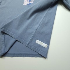 Mahagrid Men Shirt Medium Blue Gray Graphic Tee Design Studio Long Sleeve Casual