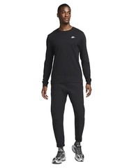 Nike Men Sportswear Club Long-Sleeve T-Shirt in Black, Diff. Sizes, AR5193-010